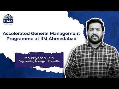 Priyansh Jain Shares His AGMP Experience at IIM Ahmedabad