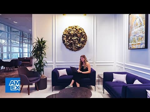 Artwork in the DCA Centurion Lounge | American Express