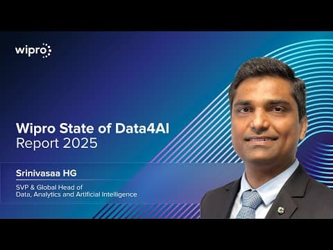 Introduction to Wipro State of Data4Al Report 2025
