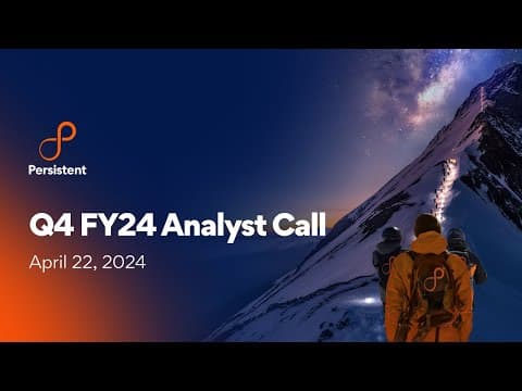 Q4 FY24 Earnings - Persistent Systems | Analyst Call
