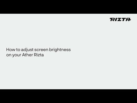 How to Adjust Screen Brightness & Change Dashboard Language on Your Ather Rizta Z
