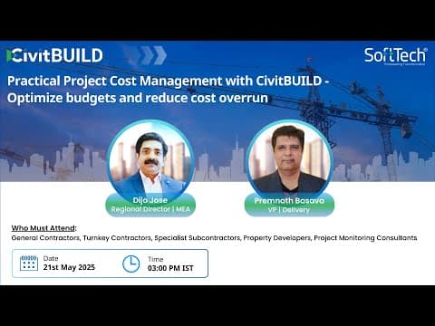Practical Project Cost Management with CivitBUILD | Optimize Budgets and Reduce Cost Overruns