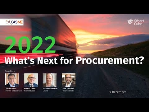Webinar - 2022: What’s Next for Procurement?