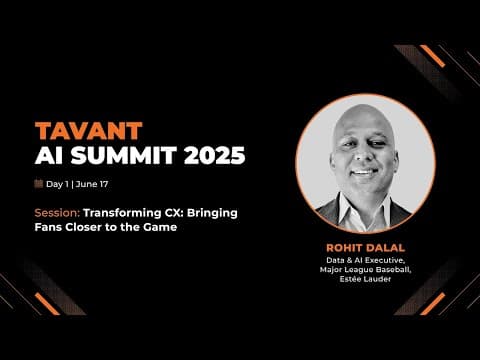 Transforming CX: Bringing Fans Closer to the Game | Tavant AI Summit 2025