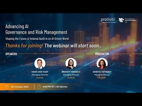 Advancing AI Governance & Risk Management | Shaping the Future of Internal Audit in AI-Driven World