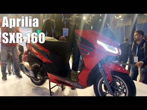 Aprilia SXR 160 and BS6 ready scooters from Vespa and Aprilia | Auto Expo 2020