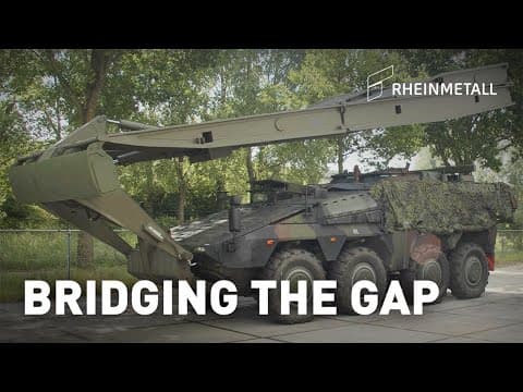 Rheinmetall presents Boxer Cobra Bridgelayer