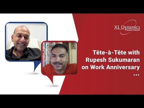 Tête-à-Tête with Rupesh Sukumaran on Work Anniversary