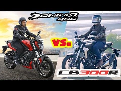 Honda CB300R vs Bajaj Dominar 400 Comparison  - Which one to buy