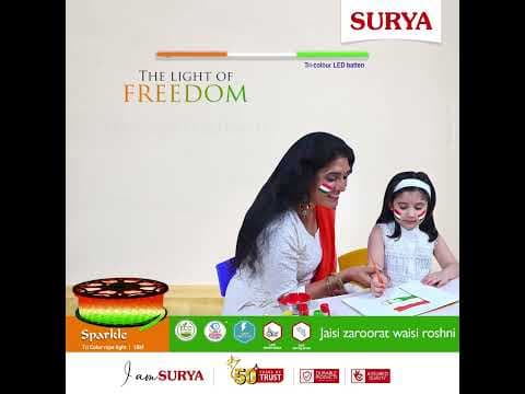 Let your home reflect the vibrant spirit of India. #vibrantindia #tricolorlights