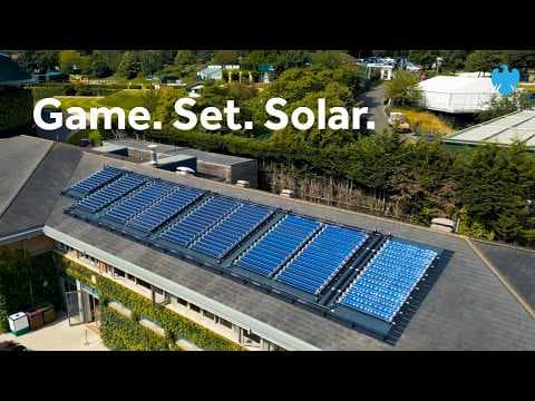 Solar power at Wimbledon | Cutting carbon with clean heat