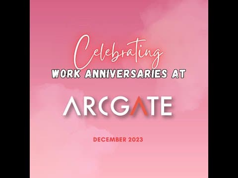 Congratulations on another year of excellence! #workanniversary #arcgatians