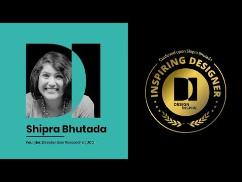 Design Inspire | Season 3 | Kadambari Sahu in conversation with Shipra Bhutada | UXG, ValueLabs