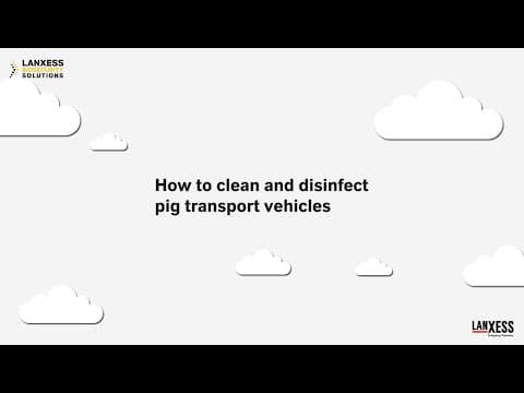 How to clean and disinfect pig transport vehicles