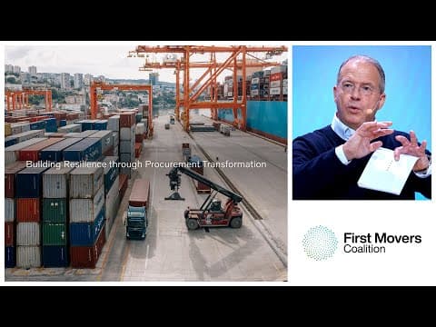 First Movers Coalition in Davos 2023: Accelerating Decarbonization Through Procurement Innovation