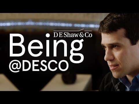 Being@DESCO: Brian (The D. E. Shaw Group)