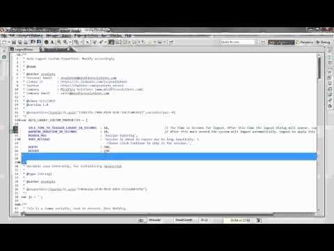 Auto Logout Servoy Extension  Demo and Technical Details