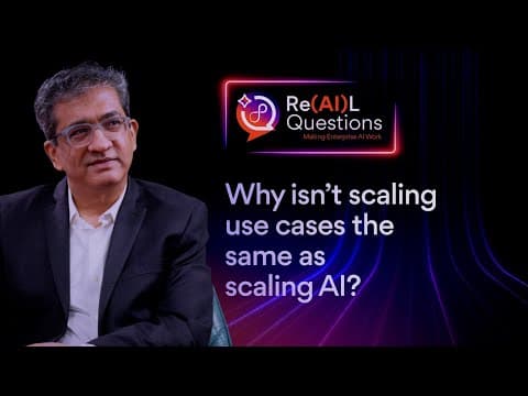 Re(AI)L Questions: Making Enterprise AI Work feat. Sameer Dixit