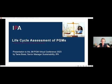 Lifecycle assessment of platinum group metals with Tania Bossi