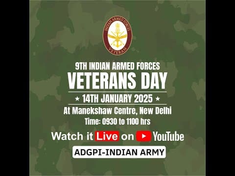 9th ARMED FORCES VETERANS DAY, New Delhi