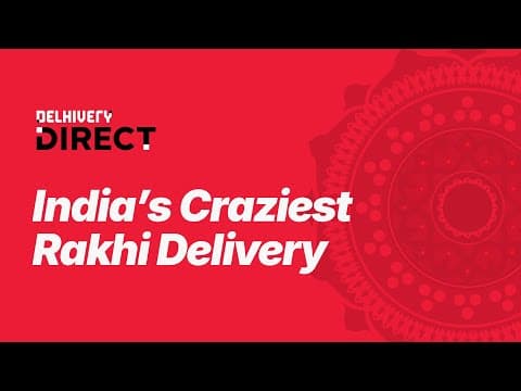 Not your usual Rakhi Delivery 📦🚚