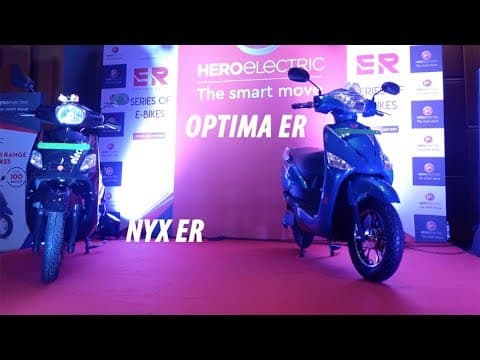First Look: Hero Optima and NYX Extended Range Scooters