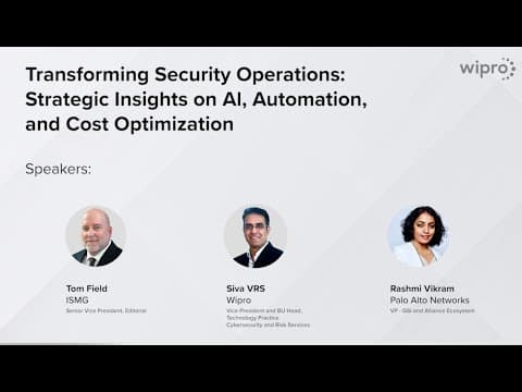 Transforming Security Operations: Strategic Insights on AI, Automation, and Cost Optimization