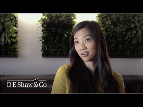 Patricia on the Internship Program (The D. E. Shaw Group)