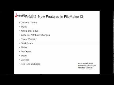 New Features in FileMaker 13
