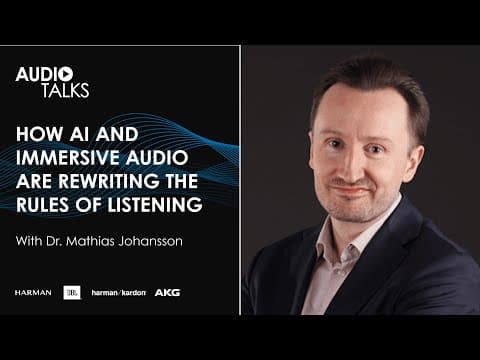 How AI and Immersive Audio are Rewriting the Rules of Listening