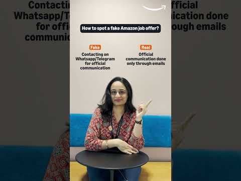 How to spot a fake Amazon job offer?  #AmazonIndia #InsideAmazonIndiaStores