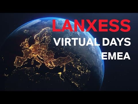 Join our LANXESS Virtual Days EMEA 2021