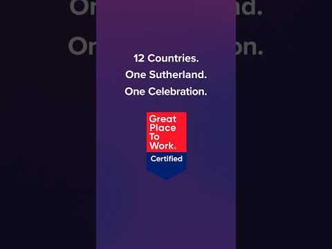 Sutherland is a Great Place to Work® across 12 locations worldwide!