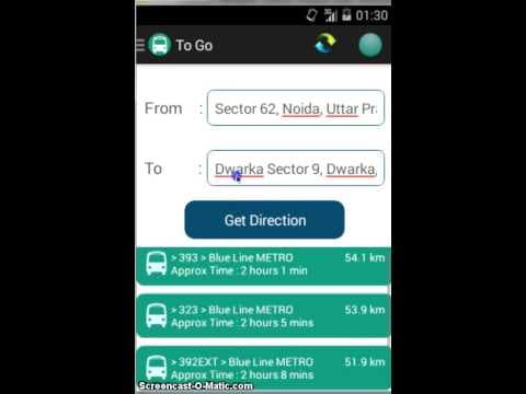 ToGo Android app Demo