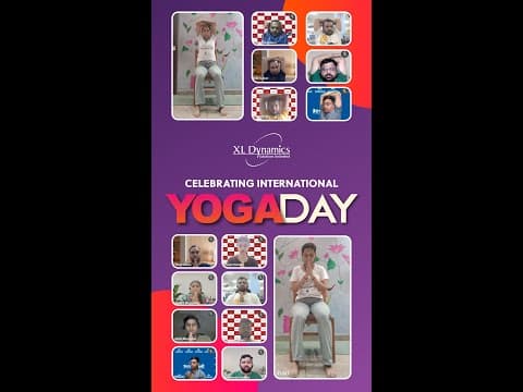Celebrating International Yoga Day at XL Dynamics
