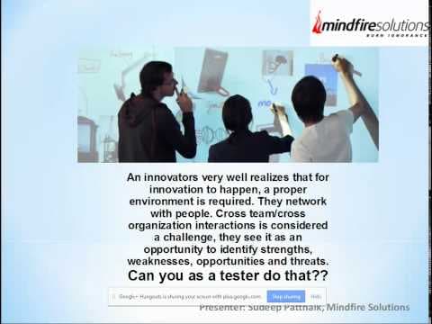 Seminar on Testers can be Innovators - A Myth or Reality