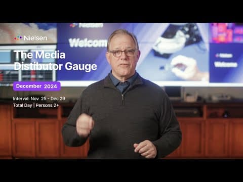 Nielsen’s December 2024 Report of The Media Distributor Gauge™