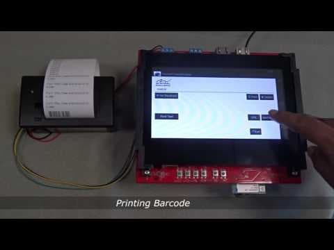 Demonstration of Sensors and Thermal printer on AM437x PoM