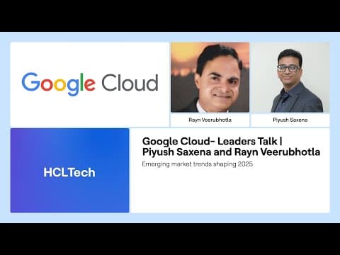 Transformative impact of GenAI: Emerging market trends shaping 2025 | HCLTech and Google Cloud