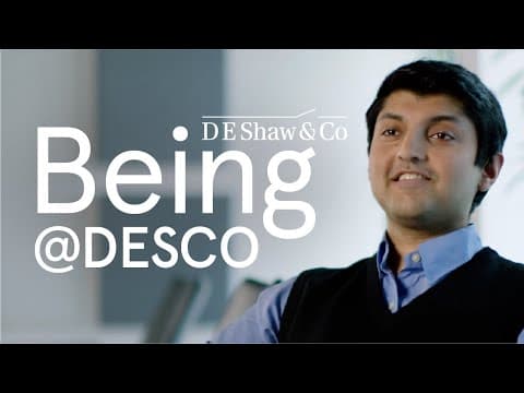 Being@DESCO: Omar (The D. E. Shaw Group)