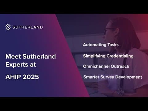 Meet Sutherland Experts at AHIP 2025