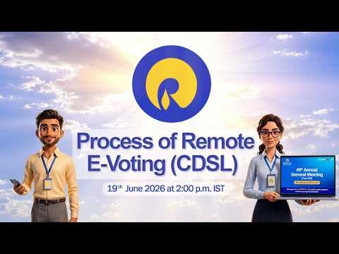 Process of remote e-voting for RIL AGM 2026 (CDSL)