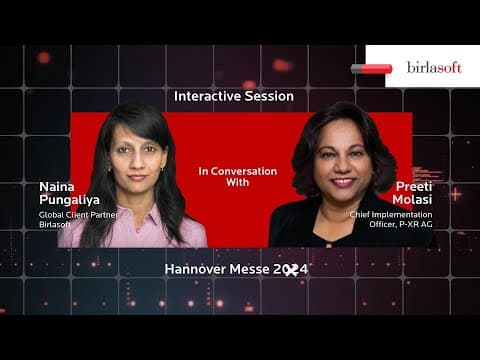 Naina Pungalia in conversation with Preeti Molasi at Hannover Messe 24 | #hannovermesse