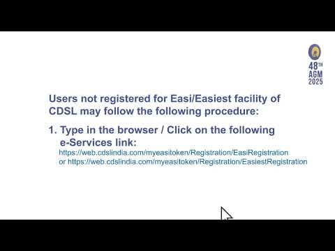 Process of remote e-voting for #RILAGM 2025 (CDSL)