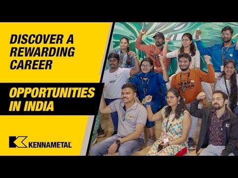 Explore Kennametal Career Opportunities at Across India