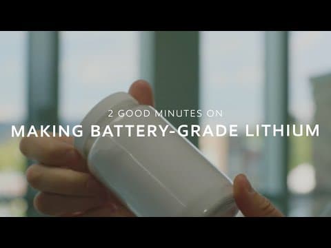 Making Battery-Grade Lithium | ExxonMobil