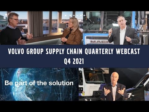 Volvo Group Supply Chain Quarterly Webcast Q4 2021