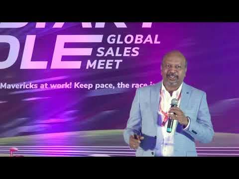 Thompson Gnanam, MD & Global CEO of 3i Infotech Speaking at the Global Sales Meet(HEADSTART HUDDLE)