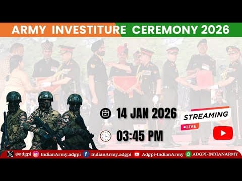 Army Investiture Ceremony 2026