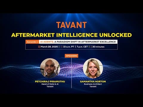 Aftermarket Intelligence Unlocked – Ep. 1: AI Agents & The Future of Aftermarket Excellence